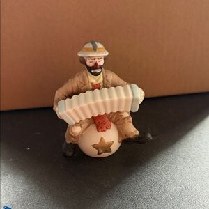 Whimsical Clown Figurine with Accordion